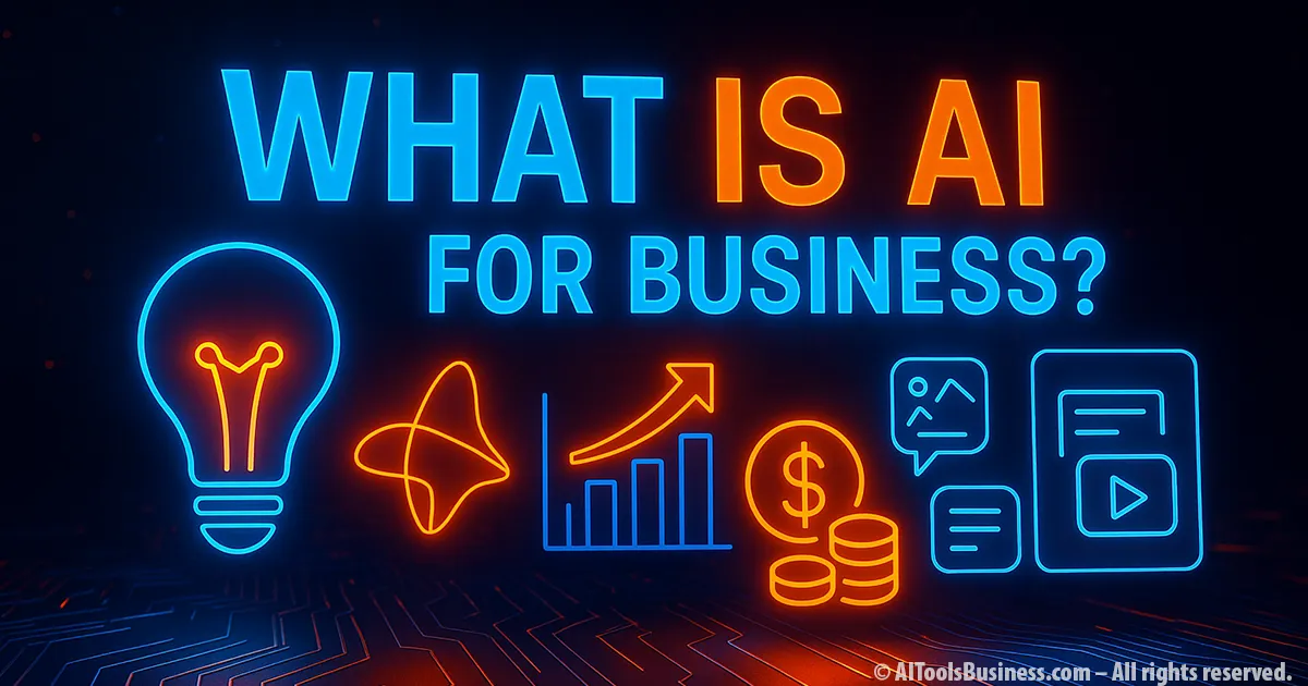 AI for business 2025 guide - build smarter workflows with generative and predictive AI, real costs explained, and practical use cases for SMEs in EU and US.